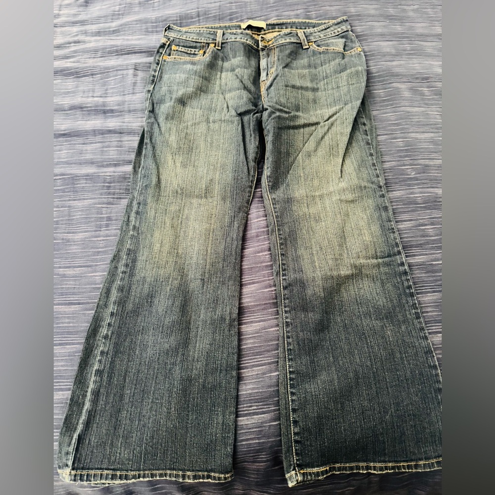 Levi's 515 Women's Boot Cut Jeans - Dark Blue 16 Petite